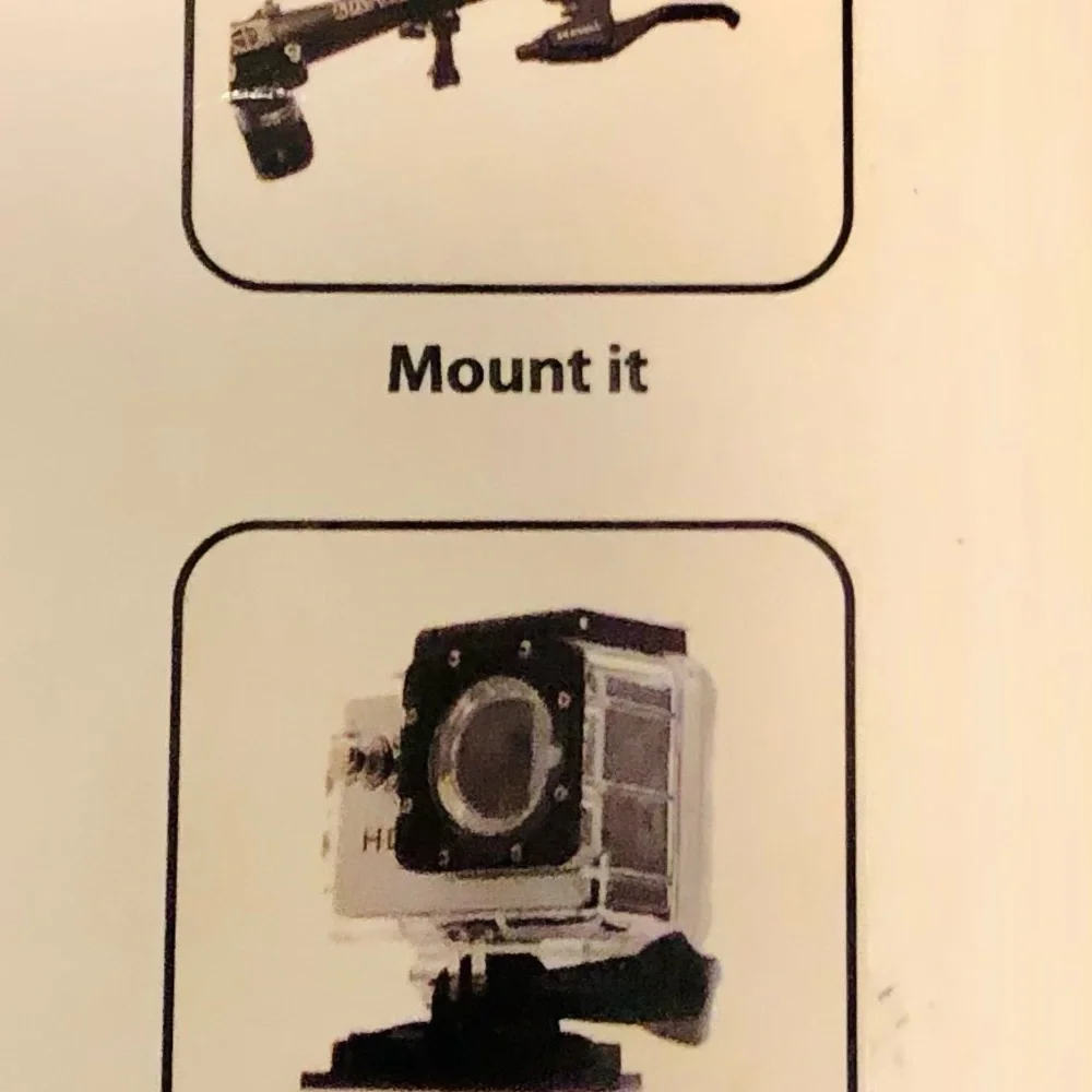 Go pro style waterproof sports camera! For 1080p digital recording.